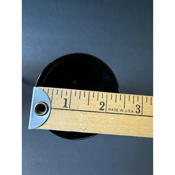 Vintage Black Ebony Wine Glasses Stemmed Espresso Set (6) MCM Barware Cocktail - Picture 4 of 5